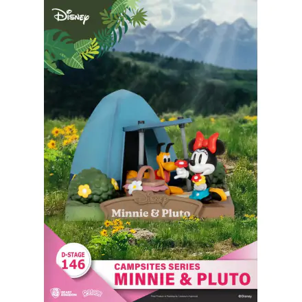 Disney D-Stage Campsite Series Mini & Pluto PVC Diorama szobor figura 10 cm termékfotója
