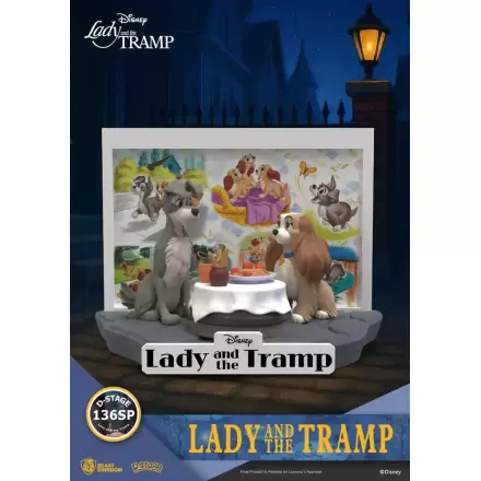 Disney D-Stage Lady and the Tramp PVC szobor figura 12 cm  termékfotó