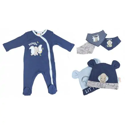 Disney Dumbo baba rugdalózó + sapka és nyálkendő 6 db-os szett 62/68 cm termékfotó