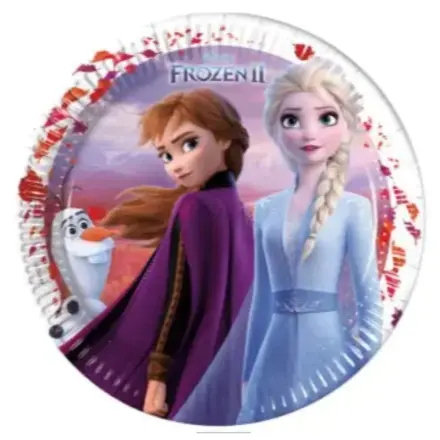 Disney Frozen II, Jégvarázs papírtányér 8 db-os 23 cm FSC termékfotó