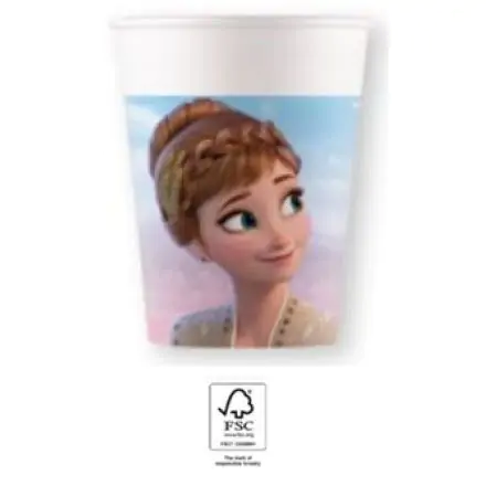Disney Frozen II Wind Spirit, Disney Jégvarázs papír pohár 8 db-os 200 ml FSC termékfotó