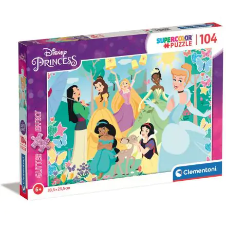 Disney Hercegnők Glitter Effect puzzle 104db-os termékfotó