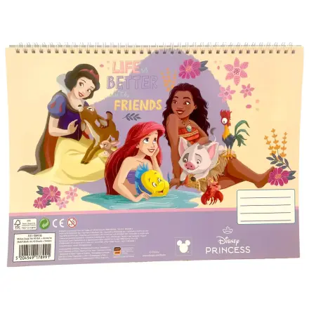 Disney Hercegnők Life A/4 spirál vázlatfüzet 40 lapos matricával termékfotó