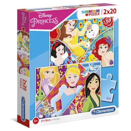 Disney Princess Maxi puzzle 2x20pzs termékfotója