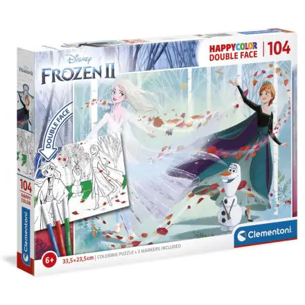 Disney Jégvarázs 2 Happy Color puzzle 104db-os termékfotó