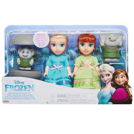 Disney Jégvarázs Elsa, Anna és Trollok játék baba csomag 15cm termékfotó