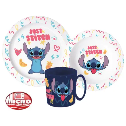 Disney Lilo és Stitch Palms étkészlet, micro műanyag szett bögrével  termékfotó