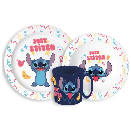 Disney Lilo és Stitch Palms étkészlet, micro műanyag szett bögrével  termékfotó