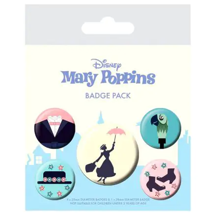 Disney Mary Poppins 5db-os kitűző csomag termékfotó