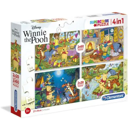 Disney Micimackó puzzle 2x20db 2x60db-os termékfotó