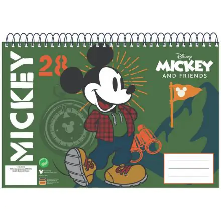 Disney Mickey A/4 spirál vázlatfüzet 30 lapos termékfotó