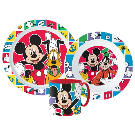 Disney Mickey Better Together étkészlet, micro műanyag szett bögrével termékfotó