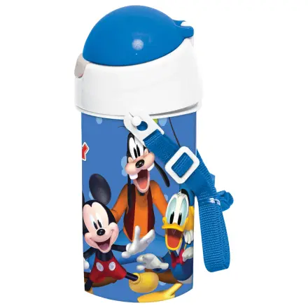 Disney Mickey Blue műanyag szívószálas kulacs akasztóval 500 ml termékfotó