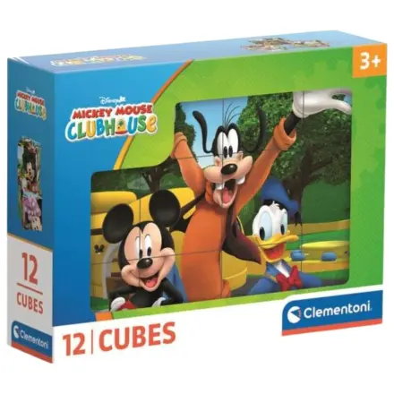Disney Mickey Club House Mickey kocka puzzle 12db-os termékfotó