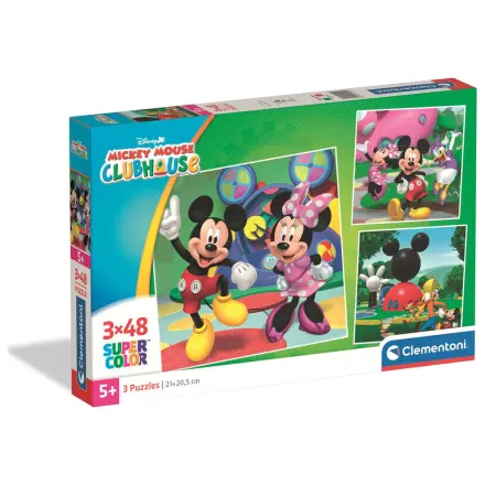 Disney Mickey egér Club House puzzle 3x48db-os termékfotó