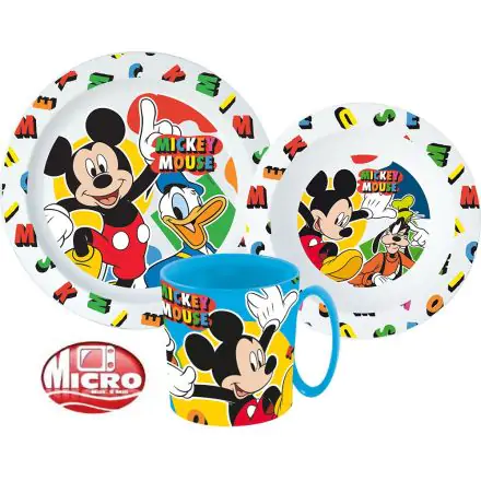 Disney Mickey étkészlet, micro műanyag szett termékfotó