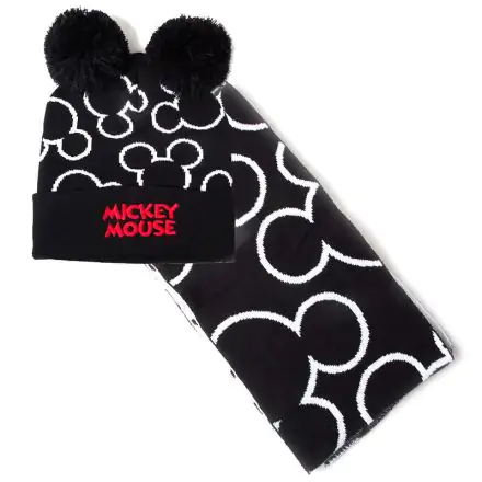 Disney Mickey kötött sapka és sál csomag termékfotó