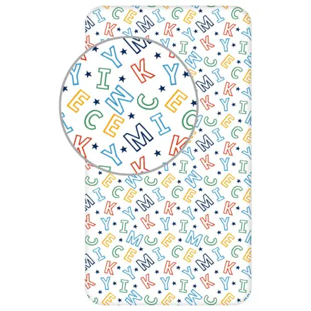 Disney Mickey Letters gumis lepedő 90x200 cm termékfotó