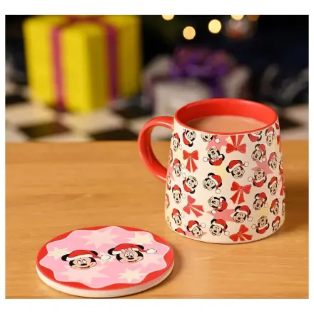 Disney Mickey & Minnie bögre és poháralátét csomag 250ml termékfotó