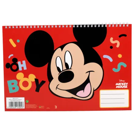 Disney Mickey Oh Boy A/4 spirál vázlatfüzet, 30 lapos termékfotó