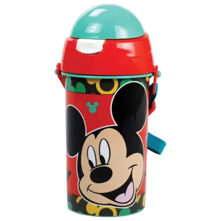 Disney Mickey Oh Boy műanyag szívószálas kulacs akasztóval 500 ml termékfotó