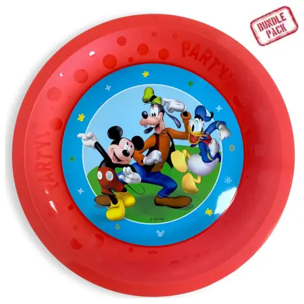 Disney Mickey Rock the House micro prémium műanyag lapostányér 4 db-os szett 21 cm termékfotó