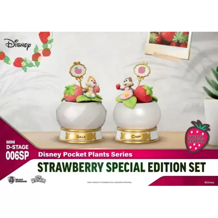 Disney Mini Diorama Stage Pocket Plants Series Strawberry Special Edition Set szobor figura 12 cm termékfotó