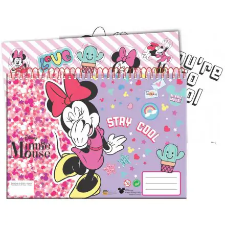 Disney Minnie A/4 spirál vázlatfüzet 40 lapos matricával termékfotó