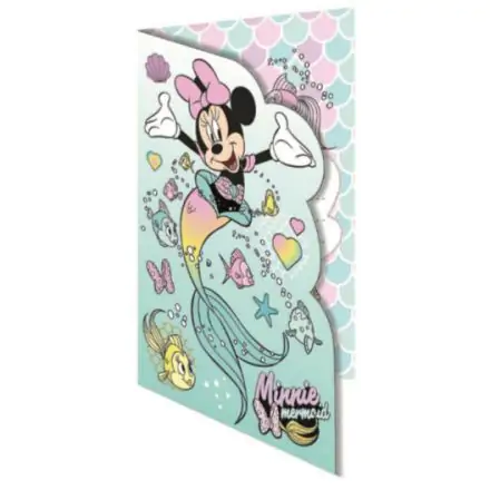 Disney Minnie csillámos üdvözlőkártya+boríték termékfotója