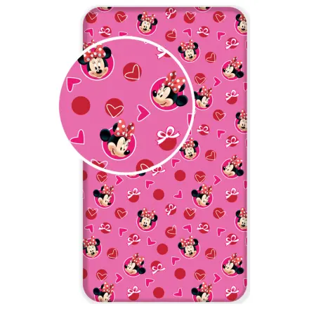 Disney Minnie Hearts gumis lepedő 90x200 cm termékfotó