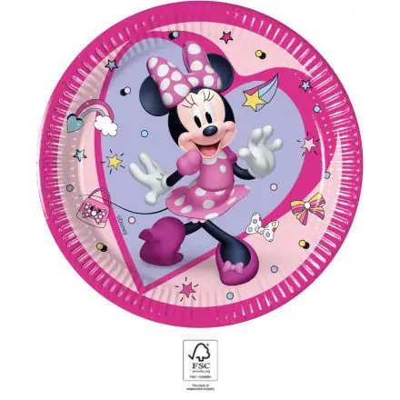 Disney Minnie Junior papírtányér 8 db-os 20 cm FSC termékfotó
