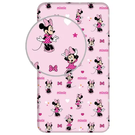 Disney Minnie Pretty in Pink gumis lepedő 90x200 cm termékfotó