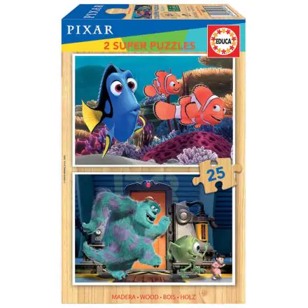 Disney Pixar Finding Nemo + Monsters Inc. fa puzzle 2x25db-os termékfotó