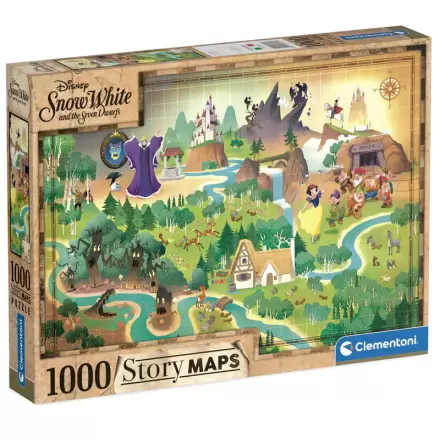 Disney Snow White Story Maps puzzle 1000 db-os termékfotója