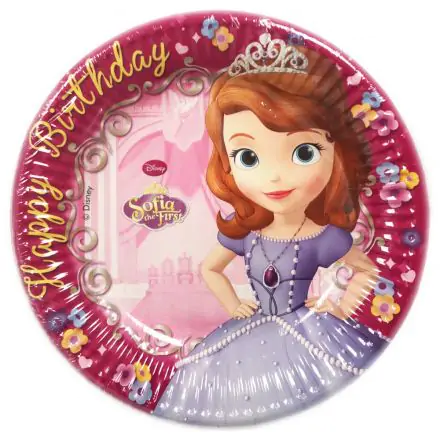 Disney Sofia Happy Birthday, Szófia Papírtányér 8 db-os 19,5 cm termékfotó
