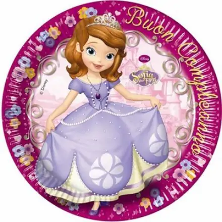 Disney Sofia Happy Birthday, Szófia Papírtányér 8 db-os 23 cm termékfotó