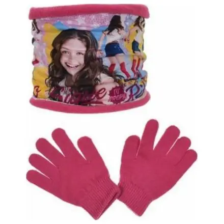 Disney Soy Luna Ritmo gyerek sál, snood + kesztyű szett termékfotó