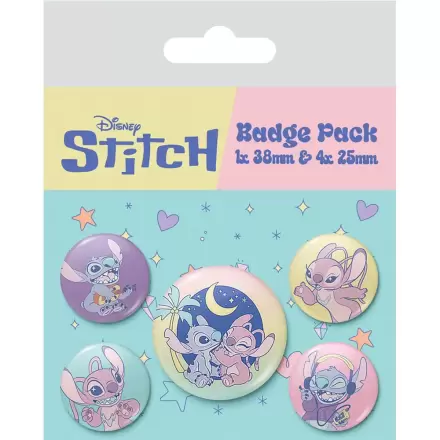 Disney Stitch 5 db-os kitűző csomag termékfotó