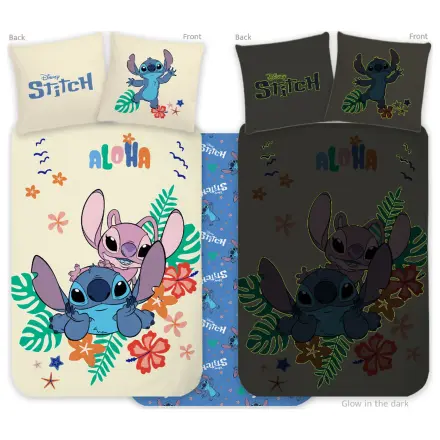 Disney Stitch Aloha sötétben világító gyerek, ovis ágyneműhuzat  termékfotó
