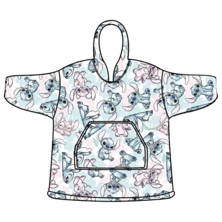 Disney Stitch Angel belebújós plüss polár takaró, poncsó 7-14 év termékfotó