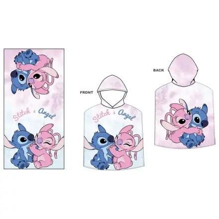Disney Stitch & Angel mikroszálas poncsó törölköző termékfotó