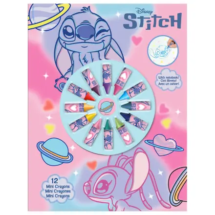 Disney Stitch jegyzetfüzet és 12 mini zsírkréta termékfotó