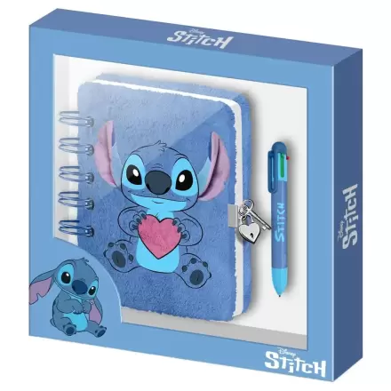Disney Stitch keményfedeles plüss füzet és toll termékfotó
