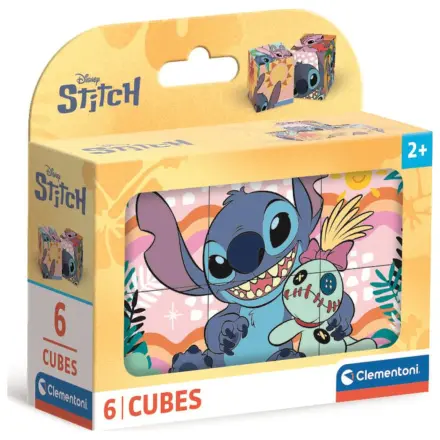 Disney Stitch kocka puzzle 6db-os termékfotó