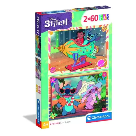 Disney Stitch puzzle 2x60db-os termékfotója