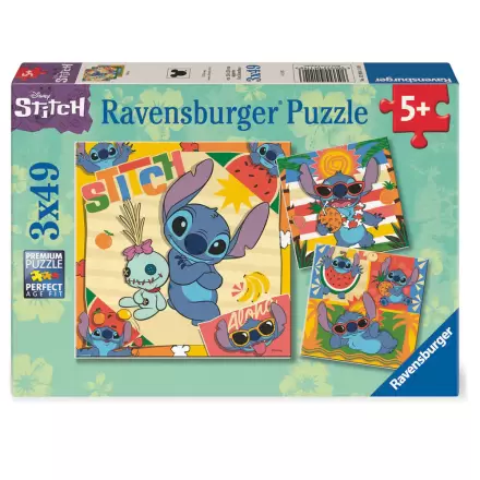 Disney Stitch puzzle 3x39db-os termékfotó