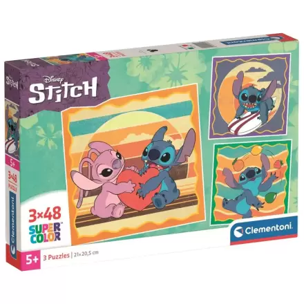 Disney Stitch puzzle 3x48db-os termékfotó