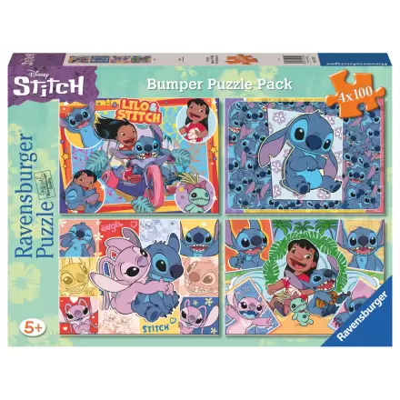 Disney Stitch puzzle 4x100db-os termékfotó
