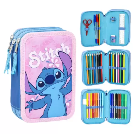 Disney Stitch töltött tripla tolltartó termékfotója