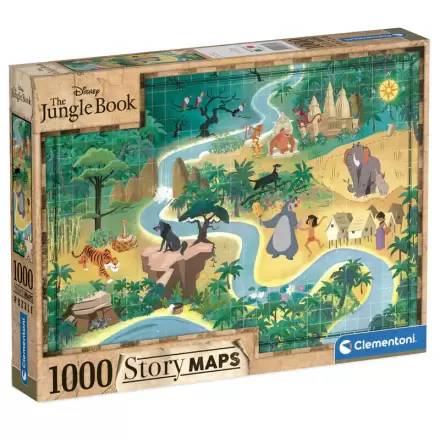 Disney The Jungle Book Story Maps puzzle 1000 db-os termékfotó